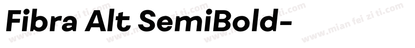 Fibra Alt SemiBold字体转换